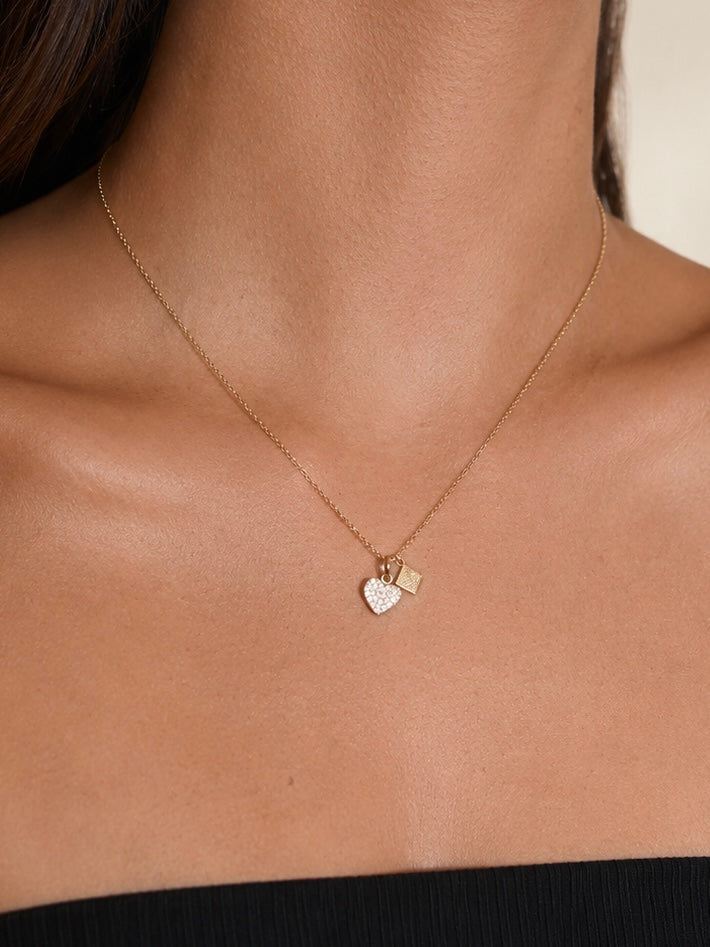 Heart Charm Necklece 7