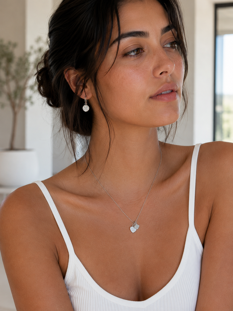 Heart Charm Necklece 3